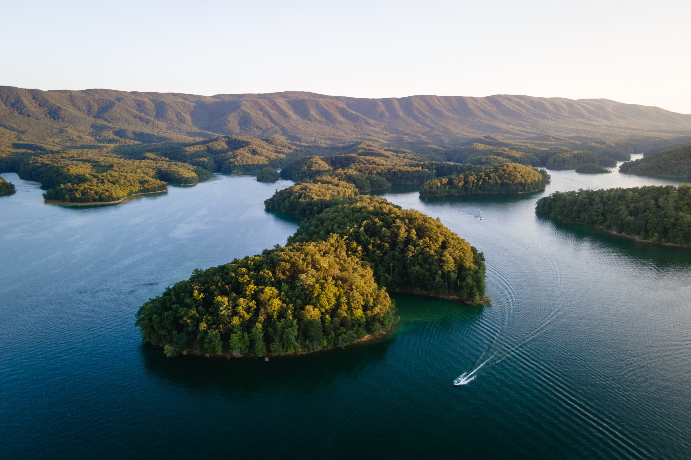 Boone Lake at sunset