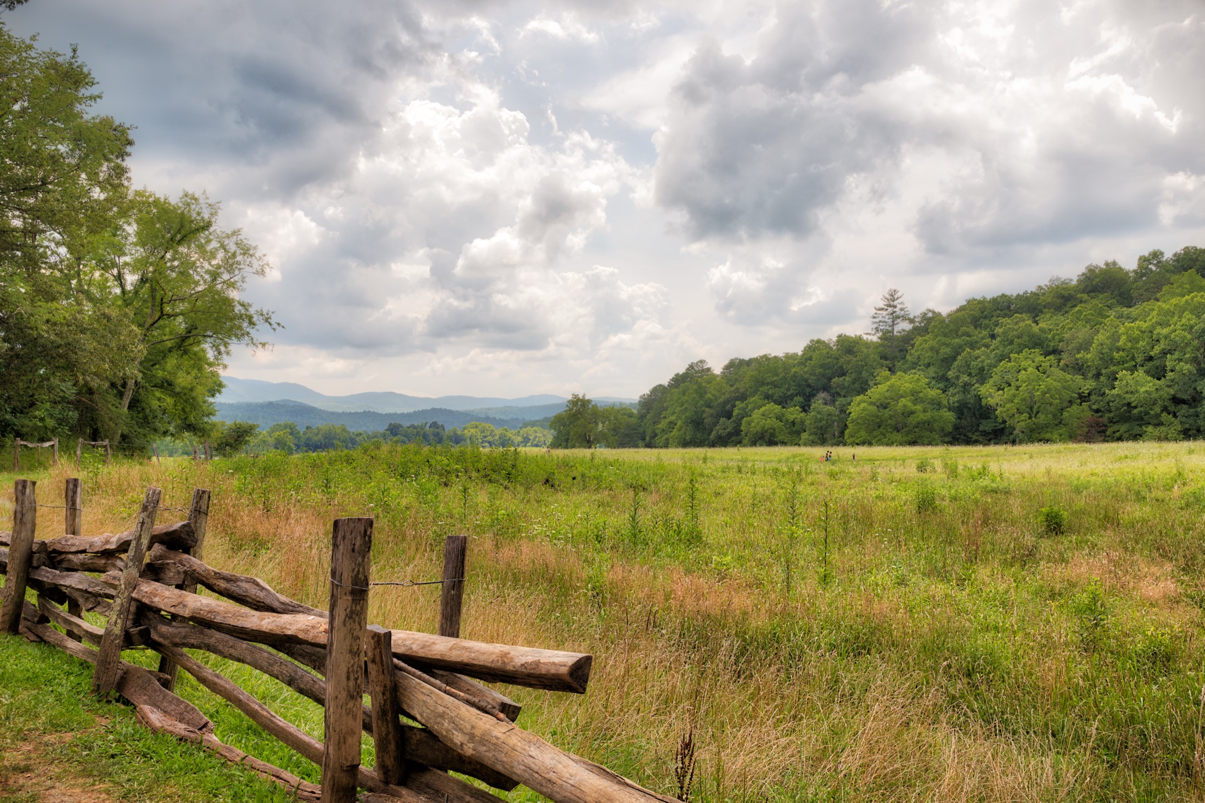 Sullivan County countryside with rolling hills and Blue Ridge